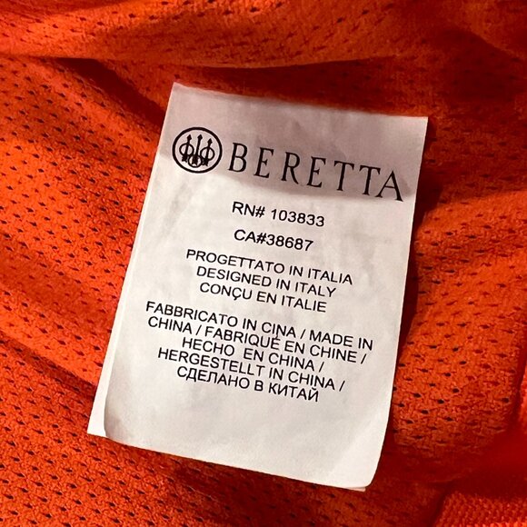 Beretta Retriever Field Vest, Tobacco & Blaze, 4XL - Picture 5 of 13